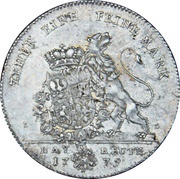 1 Thaler - Christian Frederick Charles Alexander, Germany, 1779 reverse image