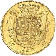 1 Ducat - Frederick Christian, Germany, 1763 reverse image