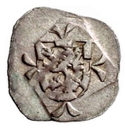 1 Heller - John IV and Margrave Albert Achilles obverse image