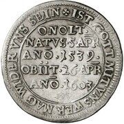 ¼ Thaler - George Frederick I Death, Germany, 1603 reverse image