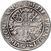 ½ Thaler - Albert II, Germany, 1549-1550 reverse image