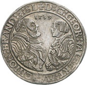 1 Thaler - George and Albert II obverse image