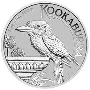 15 Dollars - Elizabeth II 6th Portrait - Australian Kookaburra - Platinum Bullion Coin reverse image