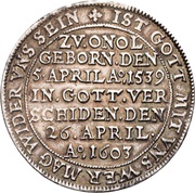 1 Thaler - George Frederick I Death, Germany, 1603 reverse image