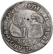1 Guldengroschen - George and Albert II obverse image