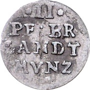 2 Pfennig - Frederick III, Germany, 1690-1700 reverse image