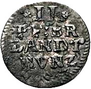 2 Pfennig - Frederick III, Germany, 1695-1700 reverse image