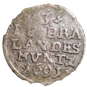 3 Pfennig - Frederick III, Germany, 1689-1692 reverse image