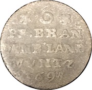 6 Pfennig - Frederick III, Germany, 1690-1695 reverse image