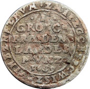 1 Groschen - Frederick William, Germany, 1651-1659 reverse image