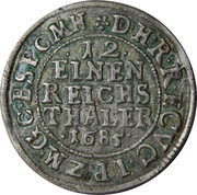 1⁄12 Thaler - Frederick William, Germany, 1679-1688 reverse image