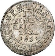 1⁄12 Thaler - Frederick III, Germany, 1689-1691 reverse image