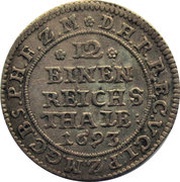 1⁄12 Thaler - Frederick III, Germany, 1689-1695 reverse image