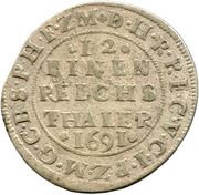 1⁄12 Reichsthaler - Frederick III, Germany, 1690-1693 reverse image