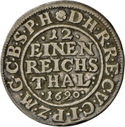 1⁄12 Thaler - Frederick III, Germany, 1690-1700 reverse image