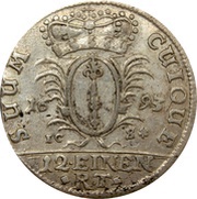 1⁄12 Thaler - Frederick III, Germany, 1692-1700 reverse image
