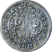 6 Groschen - Frederick William, Germany, 1674-1687 reverse image
