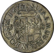 18 Gröscher - Frederick William, Germany, 1674 reverse image