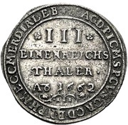 ⅓ Thaler - Frederick William, Germany, 1662-1664 reverse image