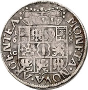 ⅓ Thaler - Frederick William, Germany, 1668-1675 reverse image