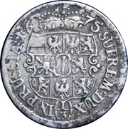 ⅓ Thaler - Frederick William, Germany, 1668-1675 reverse image