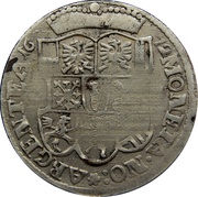 ⅓ Thaler - Frederick William, Germany, 1670-1673 reverse image