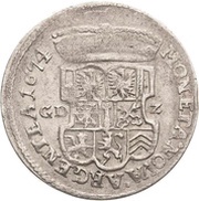 ⅓ Thaler - Frederick William, Germany, 1674-1683 reverse image
