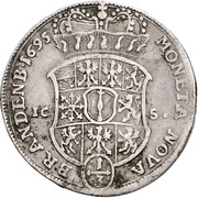⅓ Thaler - Frederick III, Germany, 1694-1700 reverse image