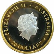 20 Dollars - Elizabeth II 4th Portrait - Gregorian Millennium - Bi-Metalic obverse image