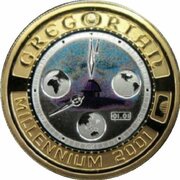 20 Dollars - Elizabeth II 4th Portrait - Gregorian Millennium - Bi-Metalic, Australia, 2001 reverse image