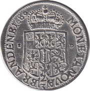 ⅔ Thaler - Frederick III, Germany, 1689-1691 reverse image