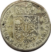 ⅔ Thaler - Frederick III, Germany, 1689-1700 reverse image