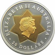 20 Dollars - Elizabeth II 4th Portrait - Centenary of Federation- Floral Emblems obverse image