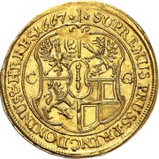 1 Ducat - Frederick William, Germany, 1664-1667 reverse image
