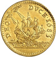 1 Ducat - Frederick William Guinea-Ducat, Germany, 1682-1686 reverse image