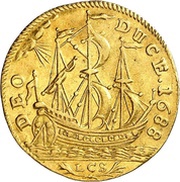 1 Ducat - Frederick III Guinea-Ducat, Germany, 1688-1690 reverse image