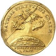 1 Ducat - Frederick III Homage to Königsberg, Germany, 1690 reverse image
