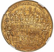 5 Ducats - Frederick William, Germany, 1679 reverse image