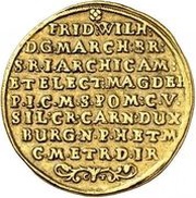 10 Ducats - Frederick William, Germany, 1657-1658 reverse image