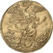 10 Ducats - Frederick William Return of Elector to Prussia, Germany, 1669 reverse image