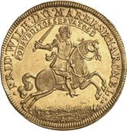 10 Ducats - Frederick William Victory at Battle of Fehrbellin obverse image