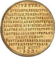 10 Ducats - Frederick William Victory at Battle of Fehrbellin, Germany, 1675 reverse image
