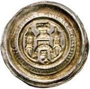 Denier Bracteate - Otto II, Germany, 1184-1205 reverse image