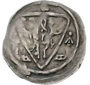 Denier - John I and Otto III, Germany, 1250-1266 reverse image
