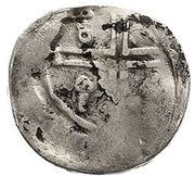 Denier - Otto IV and Otto V, Germany, 1280 reverse image