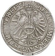 1 Thaler - Joachim II Hector, Germany, 1551 reverse image