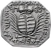 15 Kreuzers Siege coinage obverse image