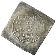 48 Klippe Kreuzer Siege coinage, Germany, 1633 reverse image