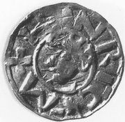 Denier anonyme au nom de l'empereur Henri II, Germany, 1014-1024 reverse image