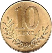 10 Lekë Magnetic reverse image